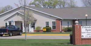 R-T Photo/Seth Herrold Selected by the Grand River Garden Club as the winner of the April Beautification Award was Friendship Place Apartments, located at 1820 Oklahoma Ave.