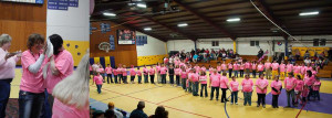 Photo Courtesy of Green Hills Animal Shelter Pink was all the rage on Tuesday, Feb. 18, as the Newtown-Harris Tigers faced off against the Novinger Wildcats during their Senior Night/PINK OUT basketball game. The Newtown-Harris HOSA chapter hosted their first PINK OUT game. Students, faculty, staff and fans all wore pink shirts to show their support, includiing all ballplayers from both teams as well as their coaches. During halftimes of both games, several activities took place such as pies in faces, forming an awareness ribbon and an auction of a pink and white basketball. Other donations included money to put Superintendant Dr. Bryan Copple and Principal Misty Foster on the roof of the elementary building. Money was also raised from t-shirt sales. A total of $2,100 was raised for donation to the American Cancer Society.