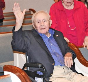 Charles Davidson was recognized as the Missouri Day Parade Grand Marshal during Thursday night's opening ceremonies.