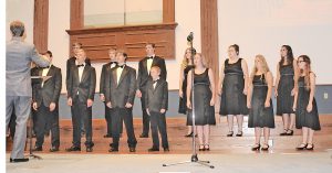Members of Gold Rush performed during Thursday night's Missouri Day opening ceremonies.